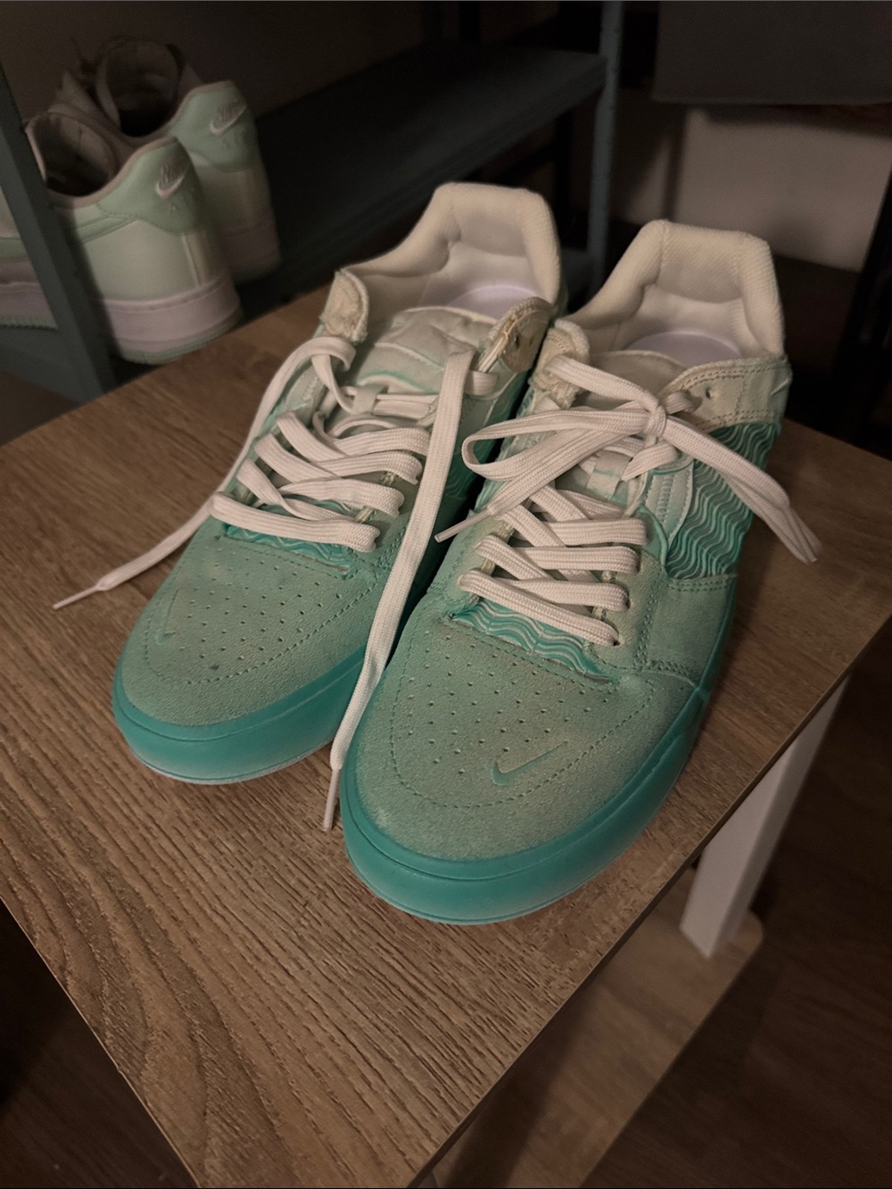 Nike Mint Green Low-Top Sneakers